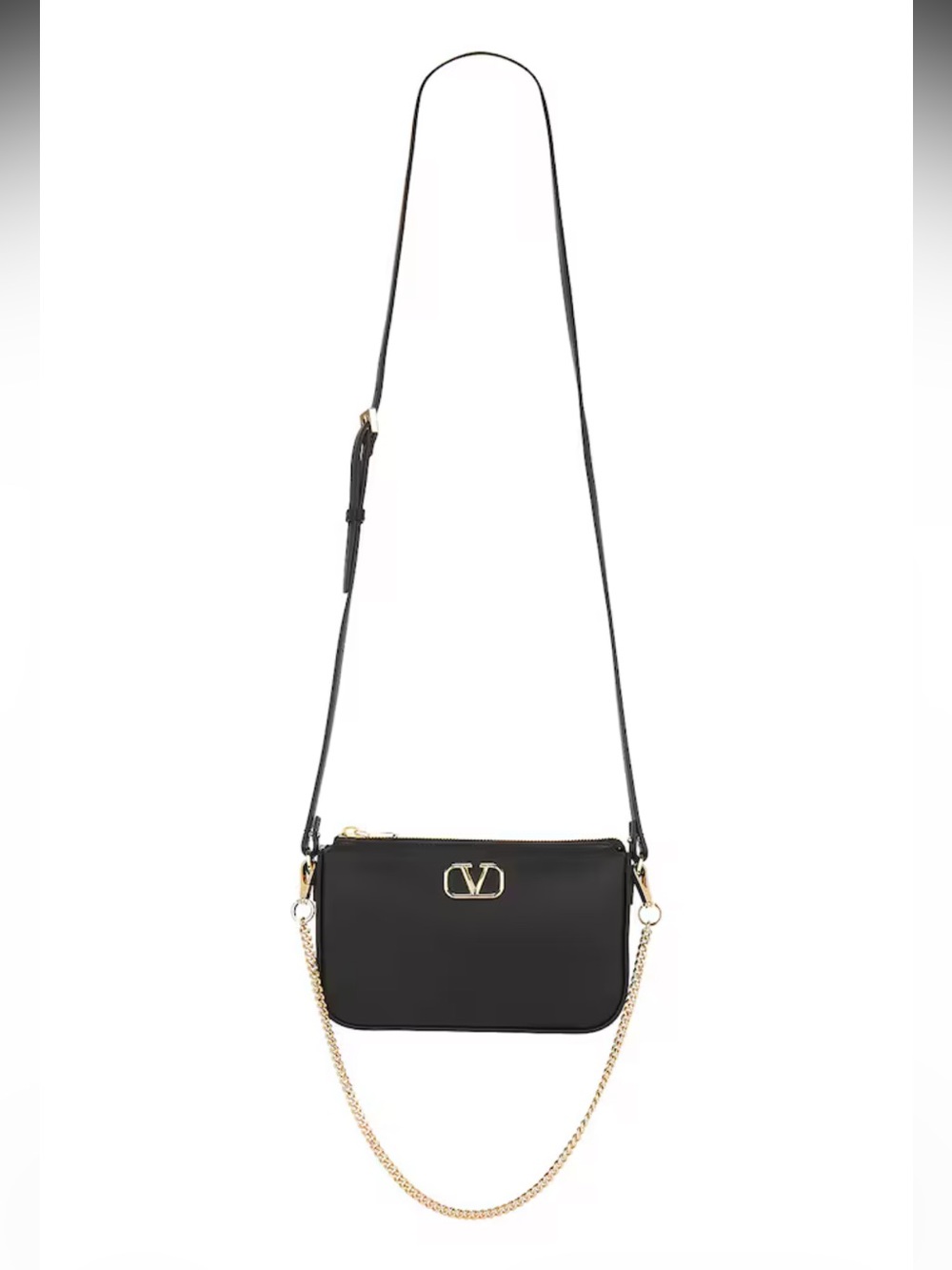 Valentino Garavani VLOGO signature leather mini bag Crossbody with Gold Chain